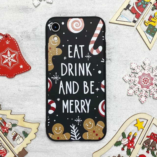 Чехол Upex Christmas Series для iPhone XR Eat and Drink (UP33163)