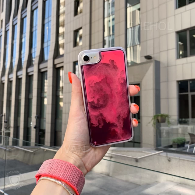Чехол Upex Neon Case для iPhone SE 2020/8/7/6s/6 Violet/Pink (UP33604)