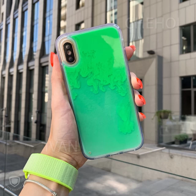 Чехол Upex Neon Case для iPhone XS/X Green/Green (UP33612)