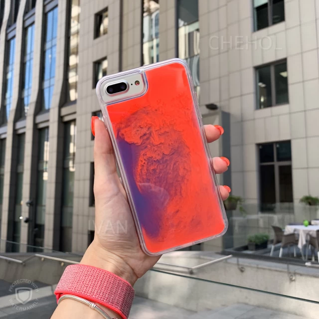 Чохол Upex Neon Case для iPhone 8 Plus/7 Plus/6 Plus Blue/Pink (UP33627)