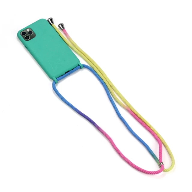 Екологічний чохол зі шнуром Upex ECOBODY Series для iPhone XS Max Rainbow Spearmint (UP34225)