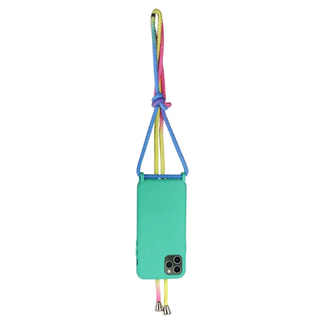 Экологичный чехол со шнуром Upex ECOBODY Series для iPhone 8 Plus/7 Plus Rainbow Spearmint (UP34210)