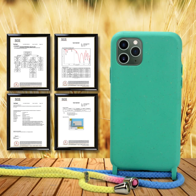 Екологічний чохол зі шнуром Upex ECOBODY Series для iPhone 11 Pro Max Rainbow Spearmint (UP34240)