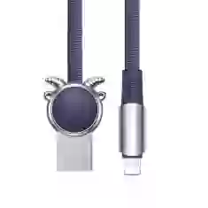 Кабель ROCK Lightning - USB Goat Blue 1m (RCB0678)