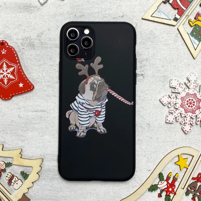 Чехол Upex Christmas Series для iPhone 11 Pro Max Pug (UP36222)