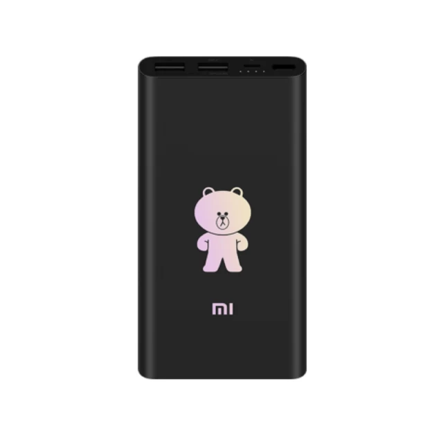 Портативная батарея Xiaomi Power Bank Mi 2S 10000 mAh BROWN & FRIENDS (PLM09ZM)