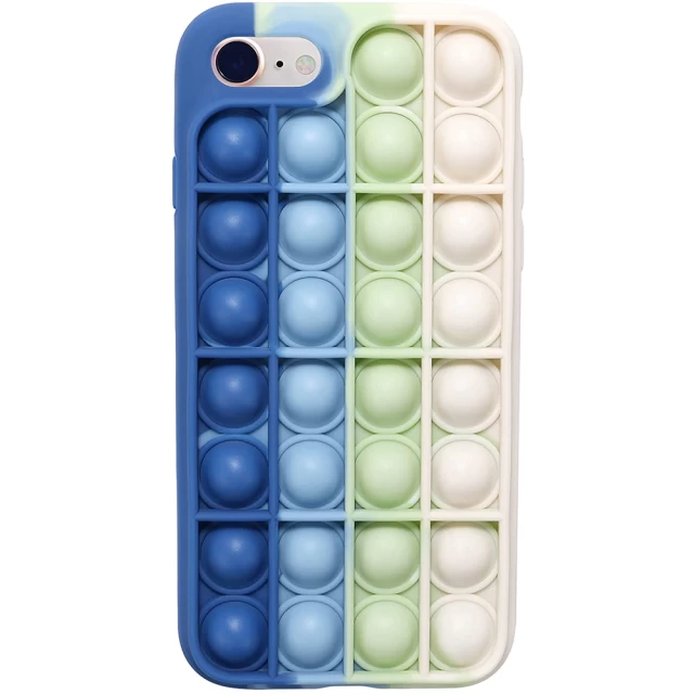 Чехол Upex Pop It Series для iPhone SE 2020/8/7 Blue White (UP39004)