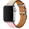 Ремешок Upex Single Tour для Apple Watch 49 | 45 | 44 | 42 mm Rose Sakura/Craie/Argile Swift Leather