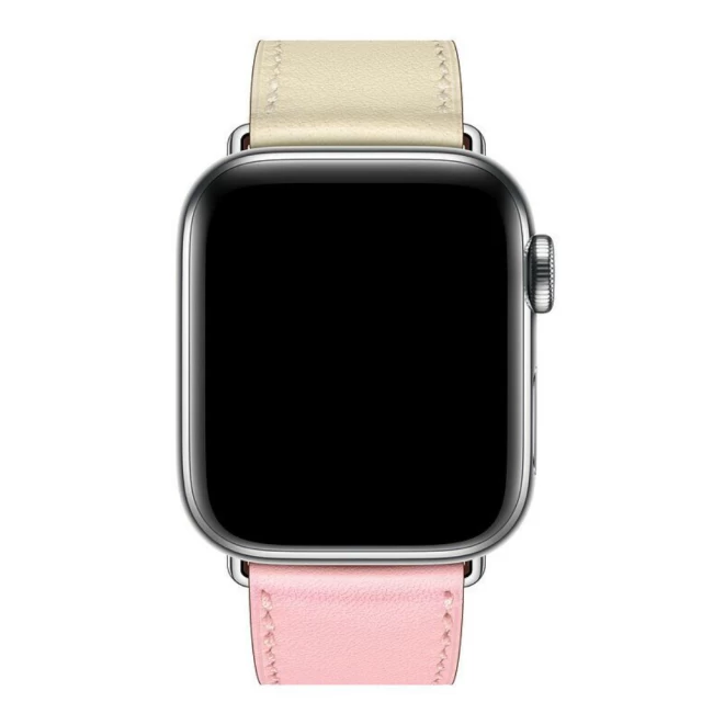 Ремешок Upex Single Tour для Apple Watch 41 | 40 | 38 mm Rose Sakura/Craie/Argile Swift Leather