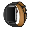 Ремінець Upex Double Tour для Apple Watch 41 | 40 | 38 mm Noir Swift Leather