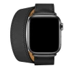 Ремешок Upex Double Tour для Apple Watch 41 | 40 | 38 mm Noir Swift Leather