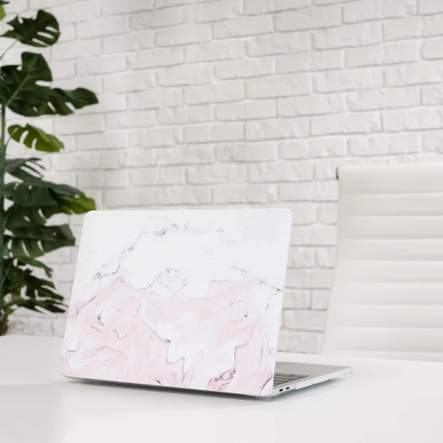 Чехол Upex Marble для MacBook Pro 13.3 M1/M2 (2016-2022) Noble White (UP5551)