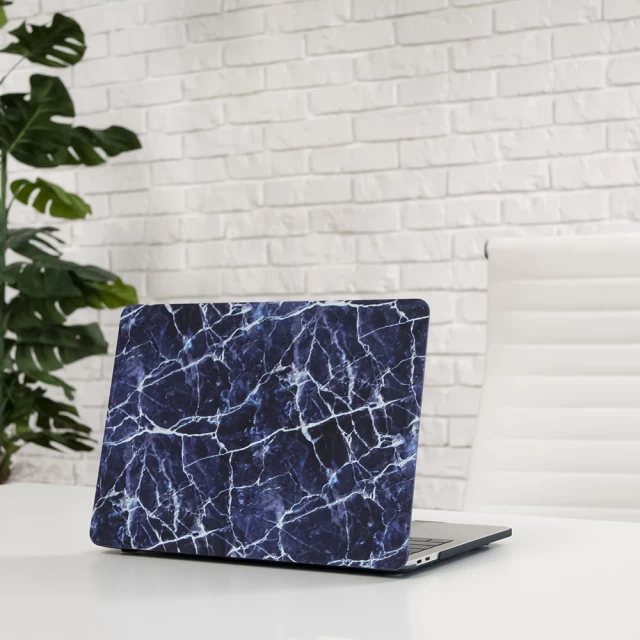 Чохол Upex Marble для MacBook Pro 13.3 M1/M2 (2016-2022) Dark Ice (UP5555)
