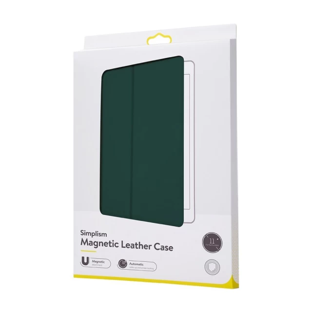 Чохол Baseus Simplism Magnetic Leather Case для iPad Pro 11 2020 2nd Gen Green (LTAPIPD-ESM06)