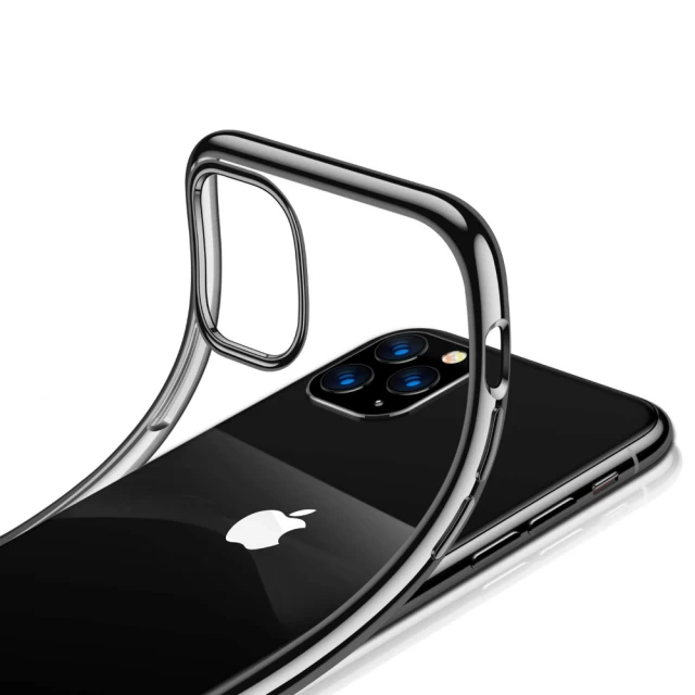 Чехол силиконовый Baseus Simplicity Series для iPhone 11 Pro Max Transparent Black (ARAPIPH65S-01)