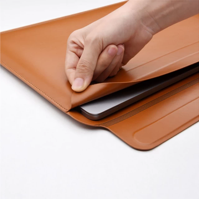 Чехол-папка WIWU Skin Pro Stand Sleeve для MacBook Air 13 M1/M2 (2018-2022) | Pro 13 M1/M2 (2016-2022) Grey