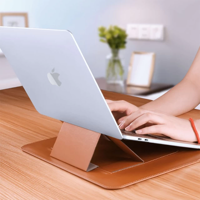 Чехол-папка WIWU Skin Pro Stand Sleeve для MacBook Pro 16 (2019) Brown