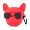 Чехол для наушников Upex для Apple AirPods 2/1 Funny Series French Bulldog Red (UP78608)