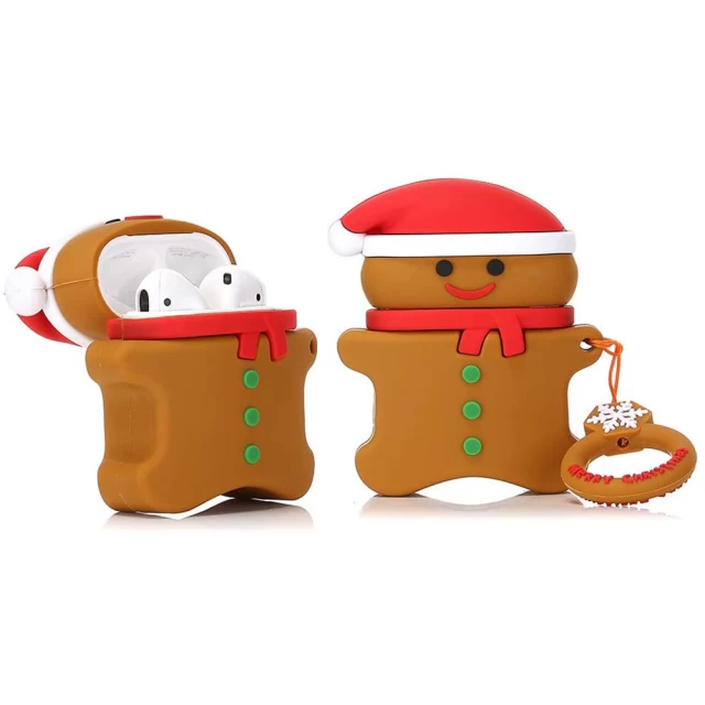 Чохол для навушників Upex для Apple AirPods 2/1 Christmas Series Gingerbread (UP78621)
