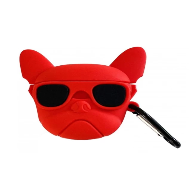 Чохол для навушників Upex для Apple AirPods Pro Funny Series French Bulldog Red (UP78708)