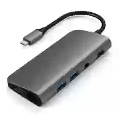 USB-хаб Satechi Aluminum Type-C Multimedia Adapter Space Gray (ST-TCMM8PAM)