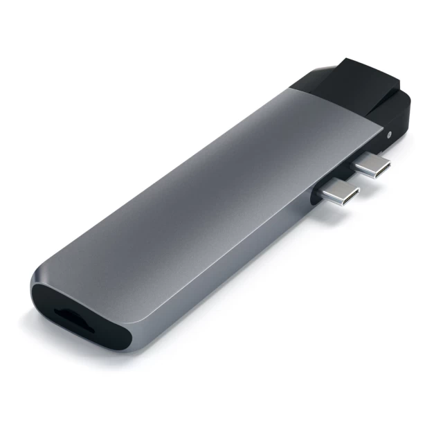 USB-хаб Satechi Aluminum Type-C Pro Hub Adapter with Ethernet Space Gray (ST-TCPHEM)