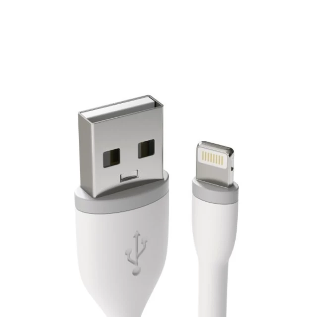 Кабель Satechi Flexible USB-A to Lightning Cable White 6' 0.15 m (ST-FCL6W)