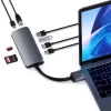 USB-хаб Satechi Aluminum Type-C Dual Multimedia Adapter Space Gray (ST-TCDMMAM)