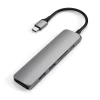 USB-хаб Satechi Aluminum Type-C Slim Multi-Port Adapter 4K V2 Space Gray (ST-SCMA2M)