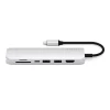 USB-хаб Satechi Aluminum Type-C Slim Multi-Port with Ethernet Adapter Silver (ST-UCSMA3S)