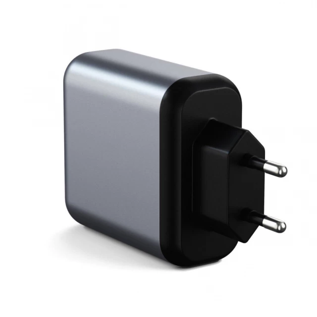 Сетевое зарядное устройство Satechi Dual Port 30W USB-C | USB-A Space Gray (ST-MCCAM-EU)