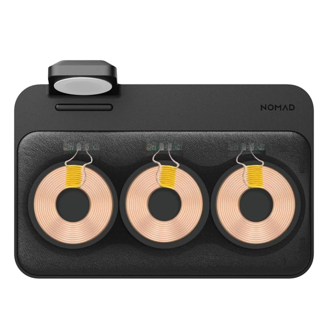 Бездротовий зарядний пристрій Nomad Base Station Apple Watch Edition 2-in-1 7.5W Black (NM30011A00)