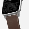 Ремешок Nomad Modern Strap для Apple Watch 49 | 45 | 44 | 42 mm Silver/Brown (NM1A4RSM00)