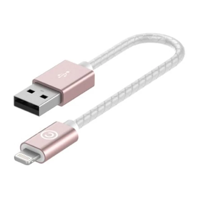 Кабель Lab.C Lightning to USB Leather Cable A.L Rose Gold 0.15 m (LABC-510-RG)