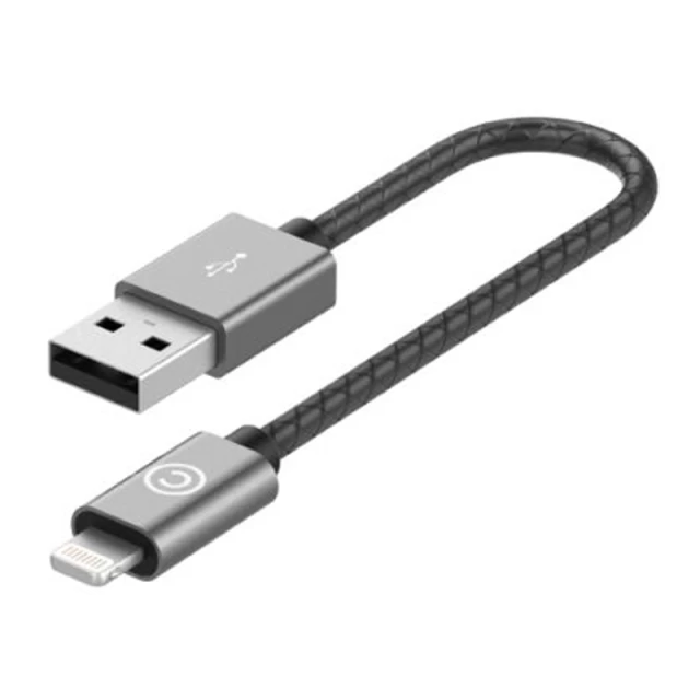 Кабель Lab.C Lightning to USB Leather Cable A.L Space Grey 0.15 m (LABC-510-GR)