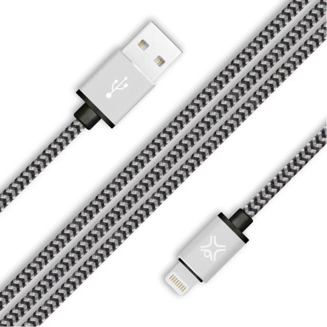 Кабель XtremeMac Lightning to USB Nylon Cable Silver 1.2 m (XCL-PRC-83)