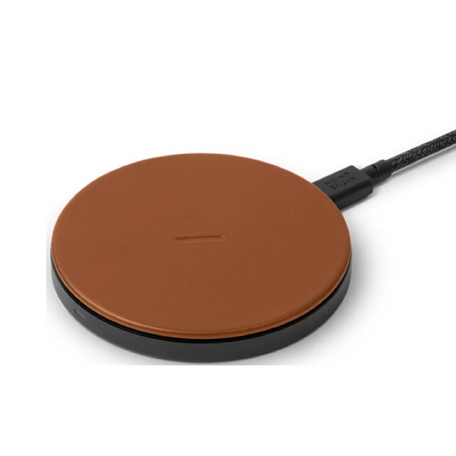 Беспроводное зарядное устройство Native Union Drop Classic Leather 10W Brown (DROP-BRN-CLTHR-NP)