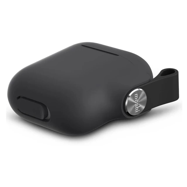 Чохол для Airpods 2/1 Moshi Pebbo Case Shadow Black for Charging/Wireless Case (99MO123031)