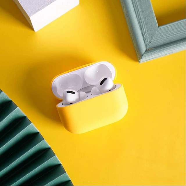 Чохол для навушників Upex для Apple AirPods Pro Silicone Case Yellow (UP79204)