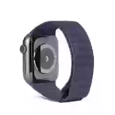 Кожаный ремешок Decoded для Apple Watch 49 | 45 | 44 | 42 mm с магнитной застежкой Blue (D9AWS44TS1NY)