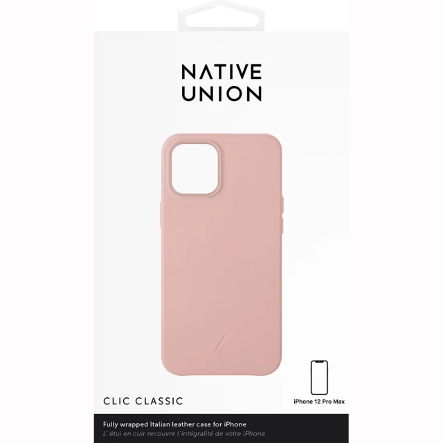 Чехол Native Union Clic Classic Rose для iPhone 12 Pro Max (CCLAS-NUD-NP20L)