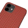 Чехол Pitaka MagEZ Herringbone Red/Orange для iPhone 12 mini (KI1207)