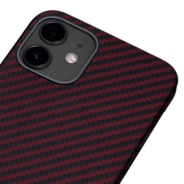 Чехол Pitaka MagEZ Twill Black/Red для iPhone 12 (KI1203M)