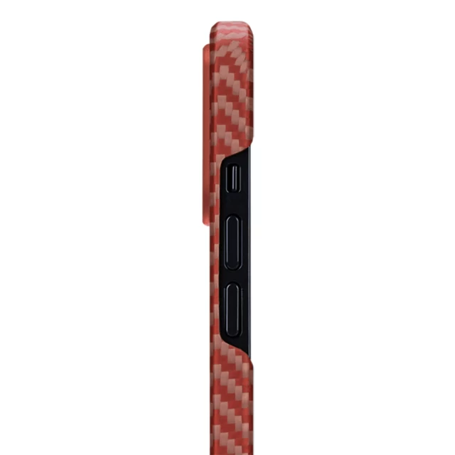 Чехол Pitaka MagEZ Herringbone Red/Orange для iPhone 12 Pro Max (KI1207PM)