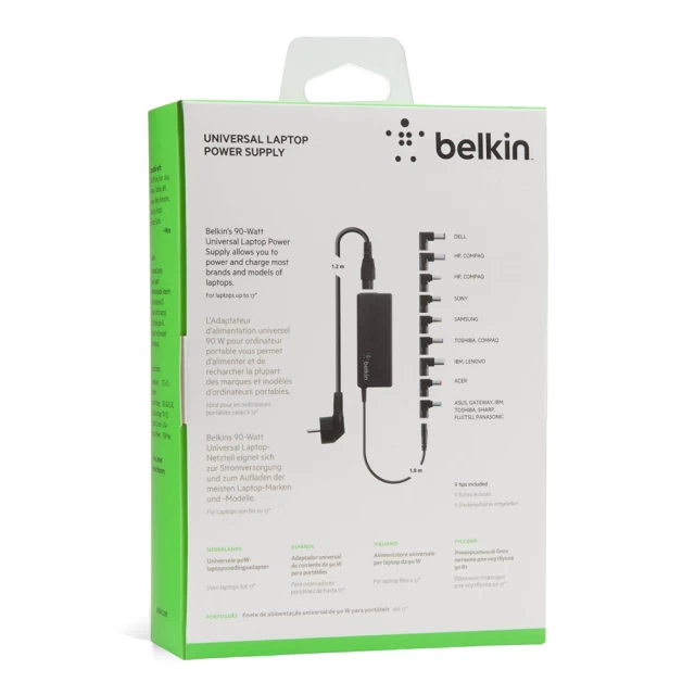 Мережевий зарядний пристрій Belkin 90W Universal AC/DC Netbook Power Adapter Black (F5L135CW90W)