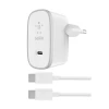 Мережевий зарядний пристрій Belkin 15W USB-C with USB-C to USB-C Cable 1.5m White (F7U008vf05-WHT)