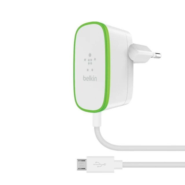 Мережевий зарядний пристрій Belkin Home 12W micro USB White (F7U009vf06-WHT)