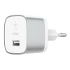 Мережевий зарядний пристрій Belkin Home QC 18W USB-A with USB-C to USB-A Cable 1.2m Silver (F7U034VF04-SLV)