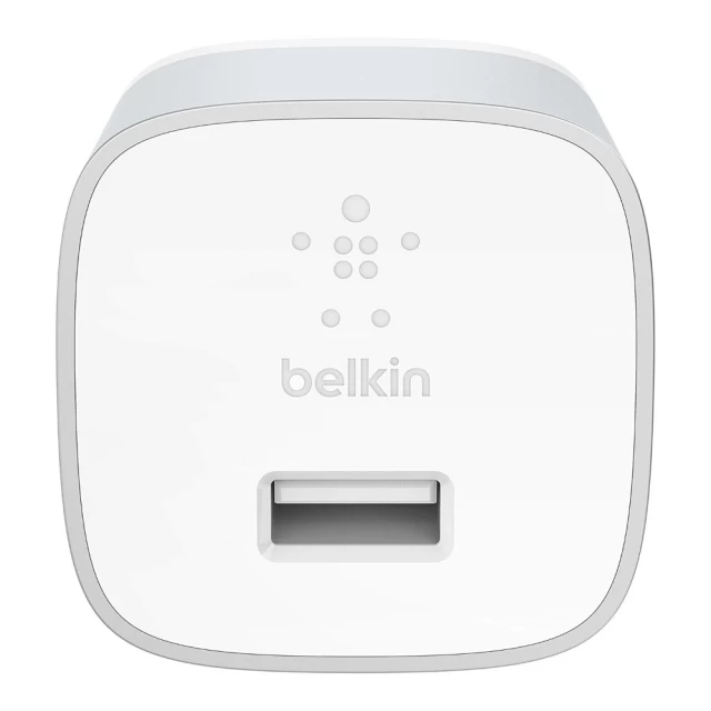 Мережевий зарядний пристрій Belkin Home QC 18W USB-A with USB-C to USB-A Cable 1.2m Silver (F7U034VF04-SLV)