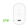 Мережевий зарядний пристрій Belkin Boost PD 27W USB-C Silver (F7U060VF-SLV)